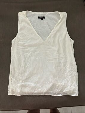 Quince washable silk top size XS Ivory